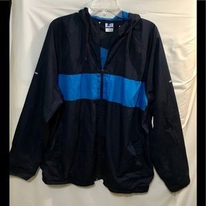 Starter Blue Black Windbreaker w/ Hood